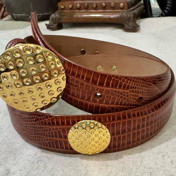 Laura Biagiotti Vintage Italian Cowhide Belt - Picture 5 of 10